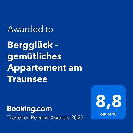Bergglueck - Gemuetliches Appartement Am Traunsee Altmünster Esterno foto